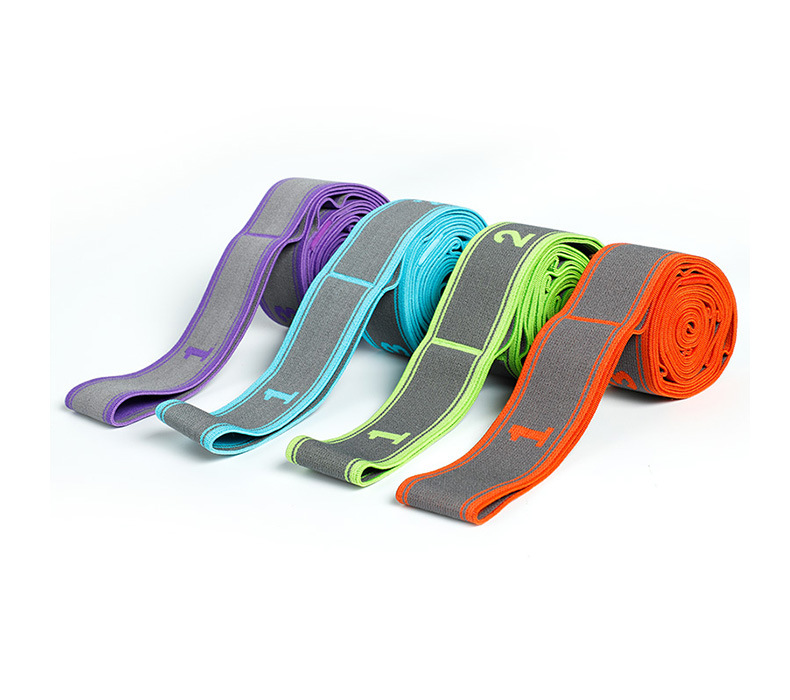 PAIDU Manufacturer Resistance Bands  Yoga stretching belt fitness tension multi-functional nine grid elastic belt DDP