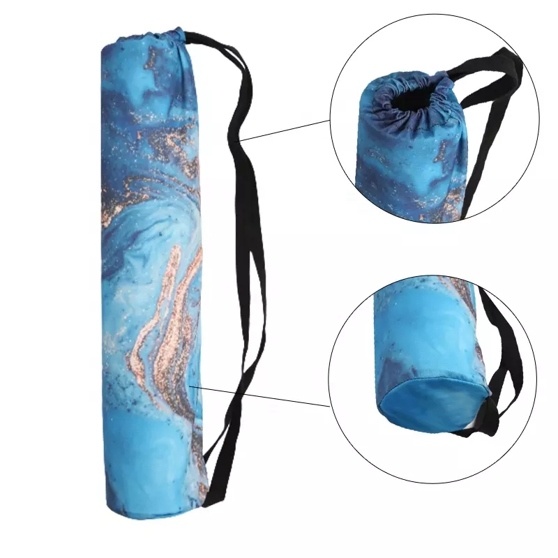 PAIDU Manufacturer BSCI Eco Friendly Suede Rubber Yoga Mat Canvas Yoga Bag Set With Strap