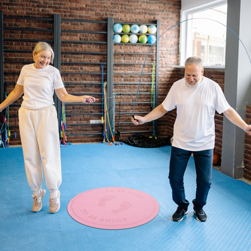 PAIDU Manufacturer BSCI Mat Rope Jump Round Skipping Yoga Pad Exercise Fitness