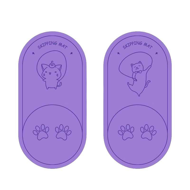 PAIDU Manufacturer BSCI 6mm TPE Environmental Protection Anti-Skid Silent Rope Skipping Mat