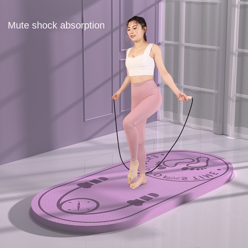 PAIDU Manufacturer BSCI 12mm Rope Skipping Floor Mat anti Slip Shock Absorption Sound Insulation