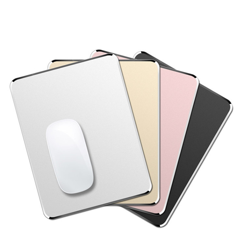 PAIDU Manufacturer BSCI Aluminum Metal Mouse Pad Mat Hard Smooth Matte Thin Waterproof Pad