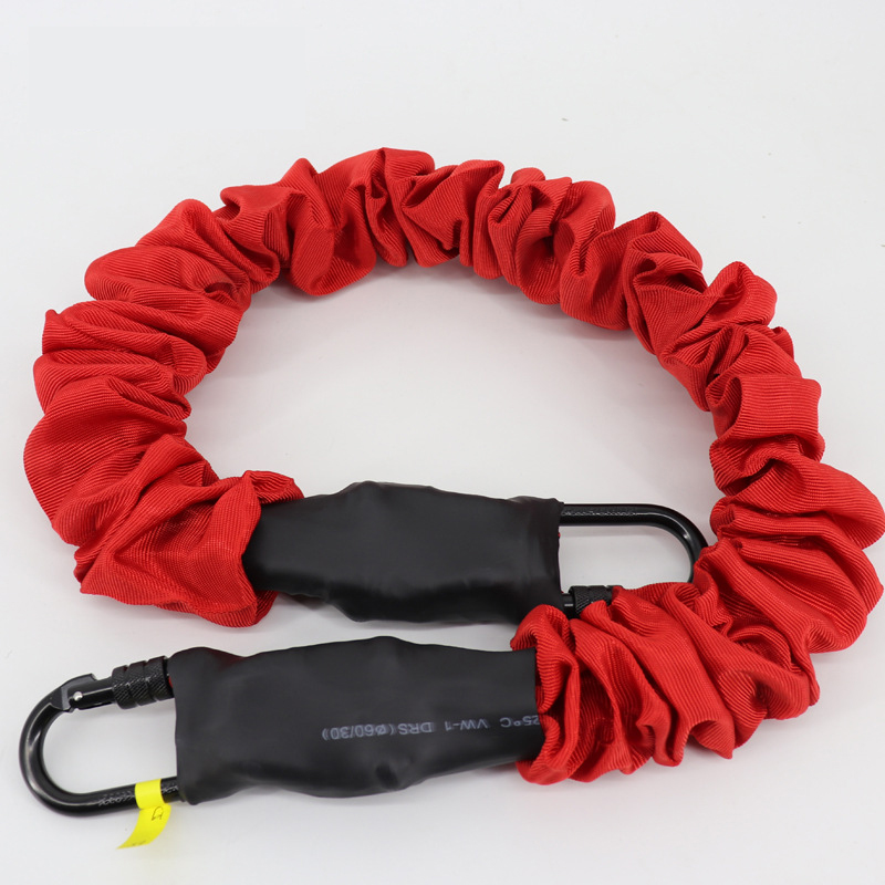 PAIDU Manufacturer Bilink 150lbs 200lbs 50kg-110kg Fabric covered jumping train cord elastic band 70kg bungee dance cord with carabiner DDP