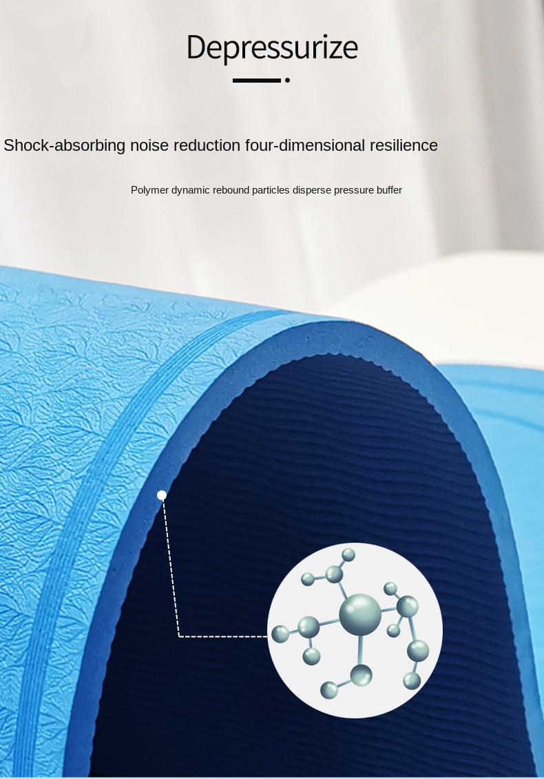 PAIDU Manufacturer BSCI 8mm Thick Silent Rope Skipping Floor Mat Indoor Fitness Exercise