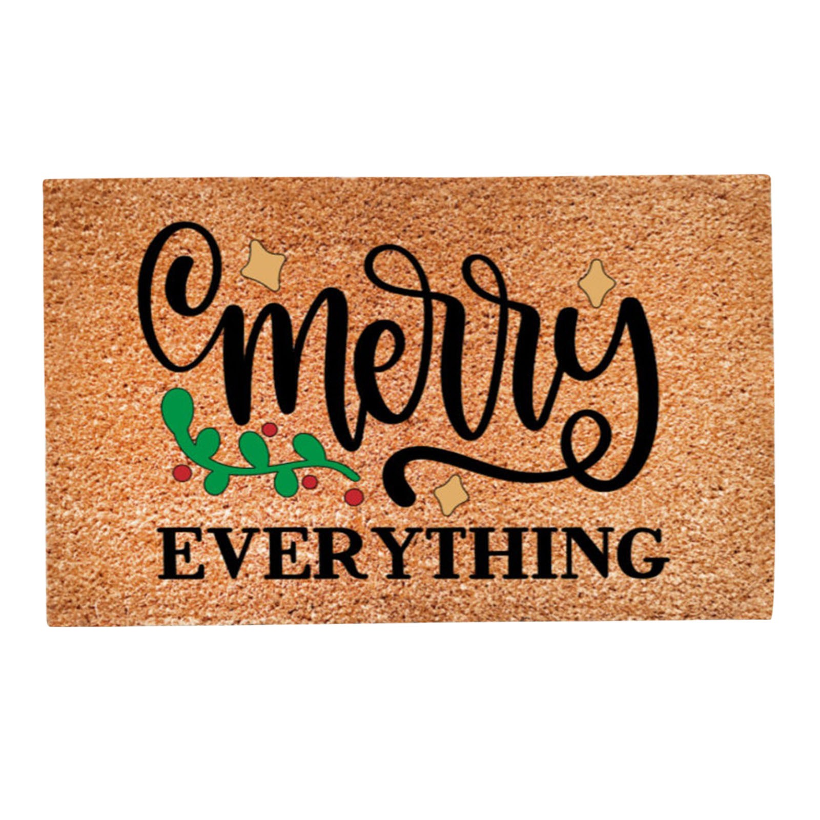 PAIDU Manufacturer BSCI Merry Christmas Letters Door Mats Kitchen Carpet Christmas Door Mat