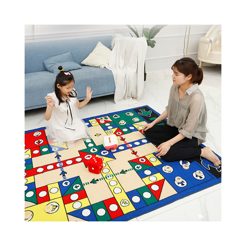 Paidu Manufacturer Super large cartoon flying chess crystal velvet carpet