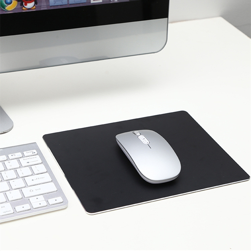 PAIDU Manufacturer BSCI Aluminum Metal Mouse Pad Mat Hard Smooth Matte Thin Waterproof Pad