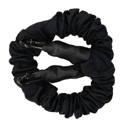 PAIDU Manufacturer Bilink 150lbs 200lbs 50kg-110kg Fabric covered jumping train cord elastic band 70kg bungee dance cord with carabiner DDP