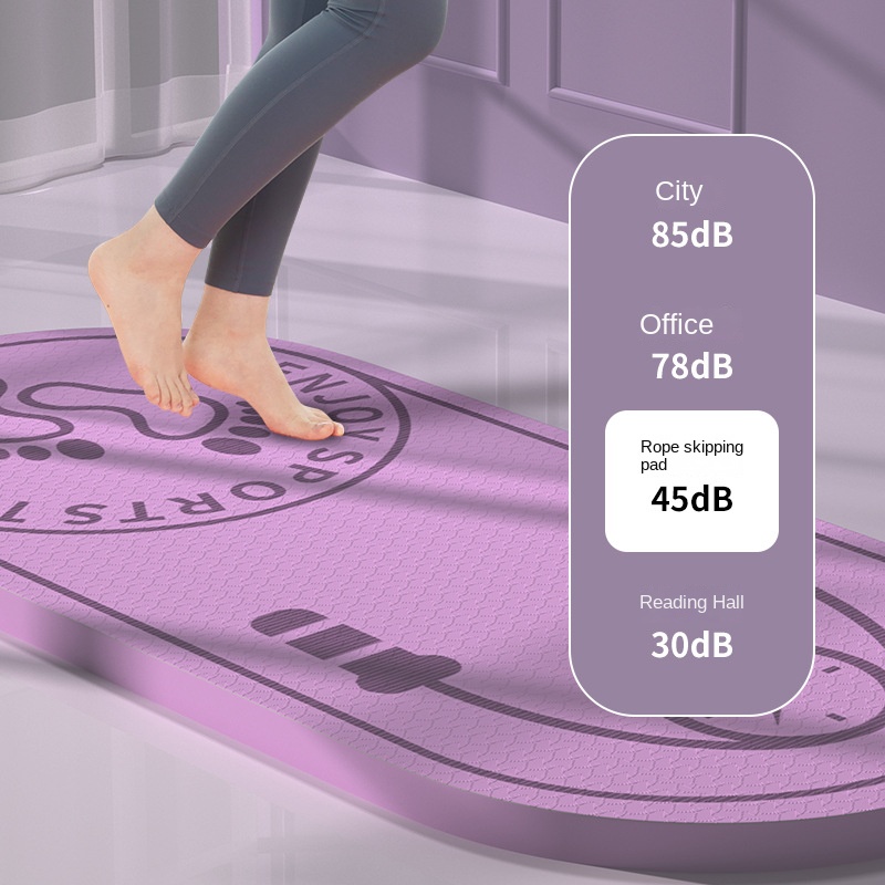 PAIDU Manufacturer BSCI 12mm Rope Skipping Floor Mat anti Slip Shock Absorption Sound Insulation