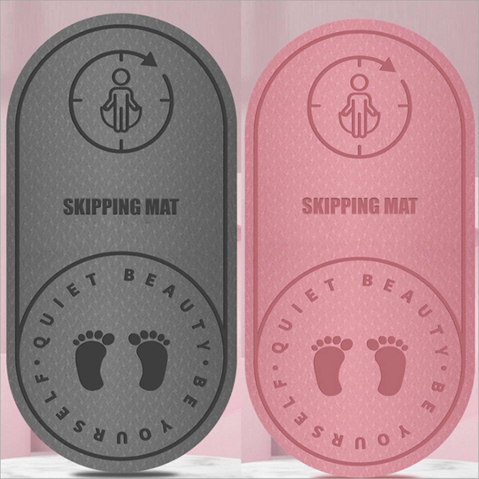 PAIDU Manufacturer BSCI Silent Jump Rope Yoga Mat High Density Aerobics Skipping Buffer Pad