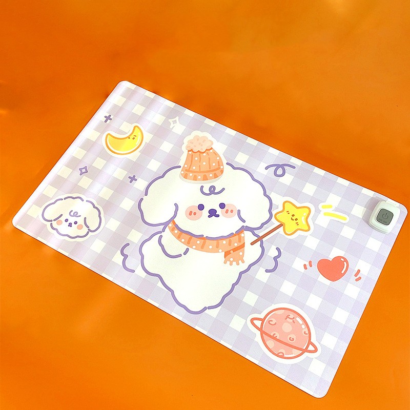 Paidu Manufacturer Large Heating Warming Table Mat Heating Mouse Mat