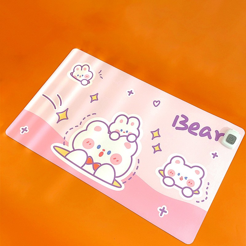 Paidu Manufacturer Large Heating Warming Table Mat Heating Mouse Mat