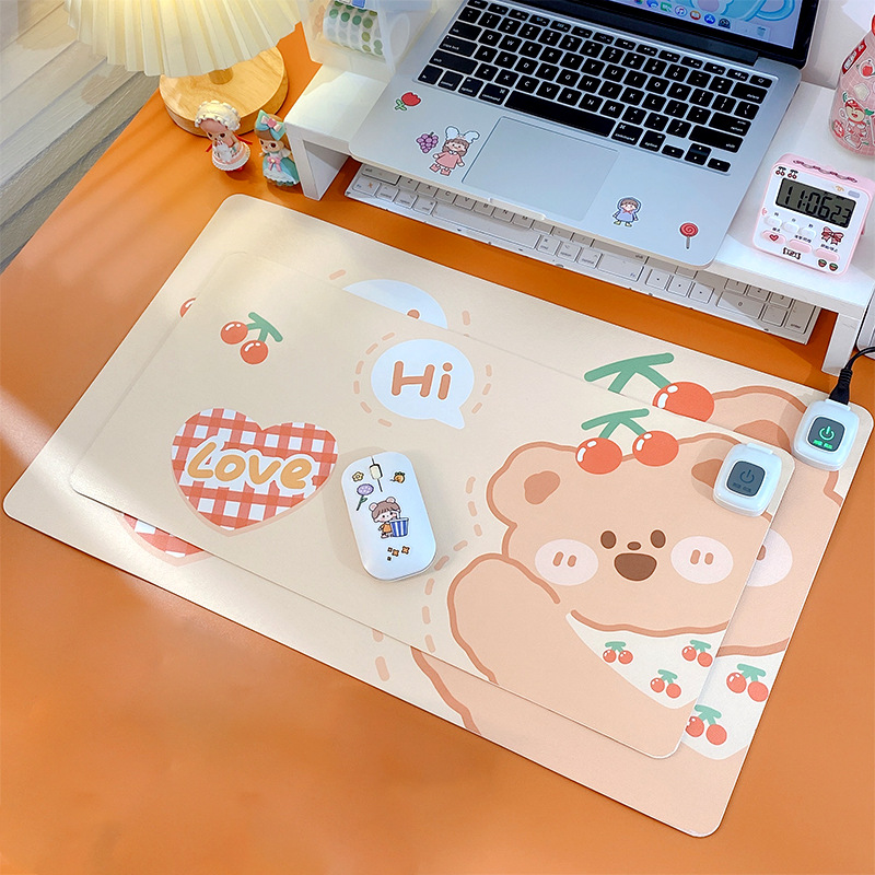 Paidu Manufacturer Large Heating Warming Table Mat Heating Mouse Mat