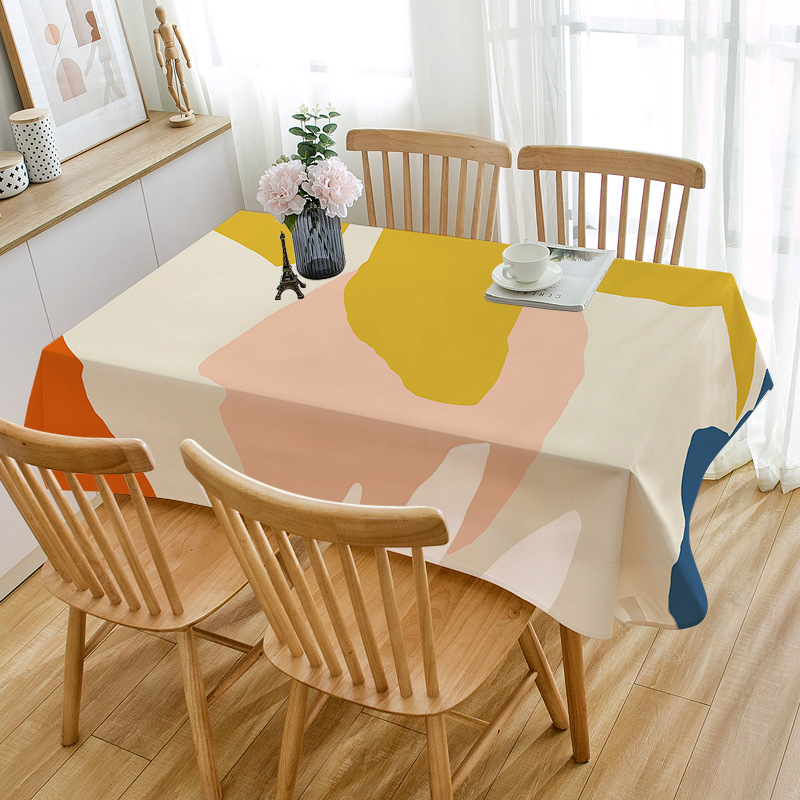 Paidu Manufacturer Cotton linen cloth rectangular table cloth household table mat