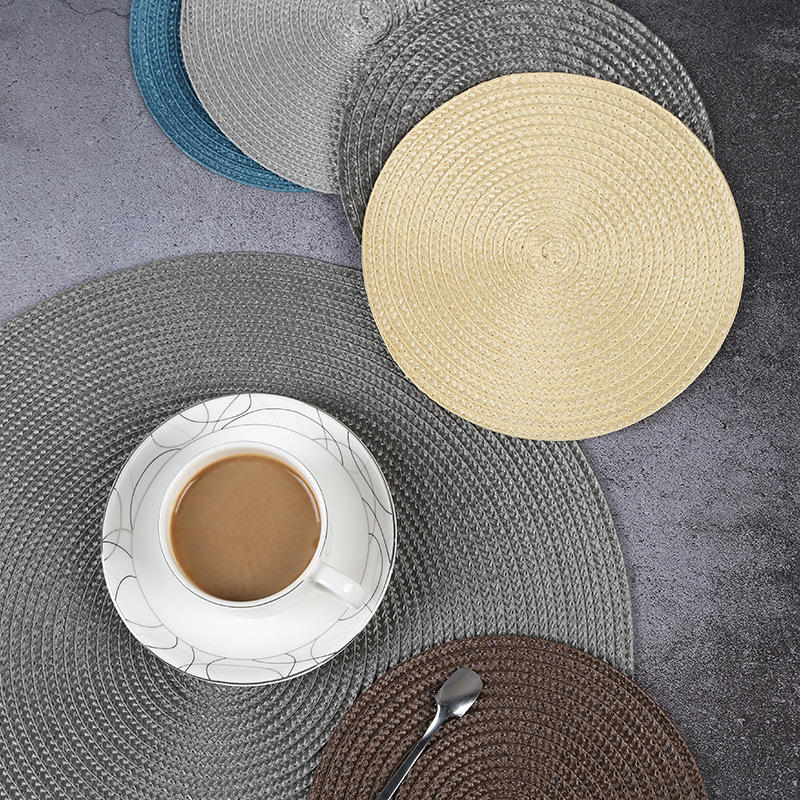 Paidu Manufacturer Round table mat Nordic Japanese style pp woven table mat